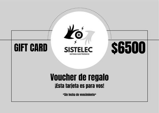 GIFT CARD VALOR $6500