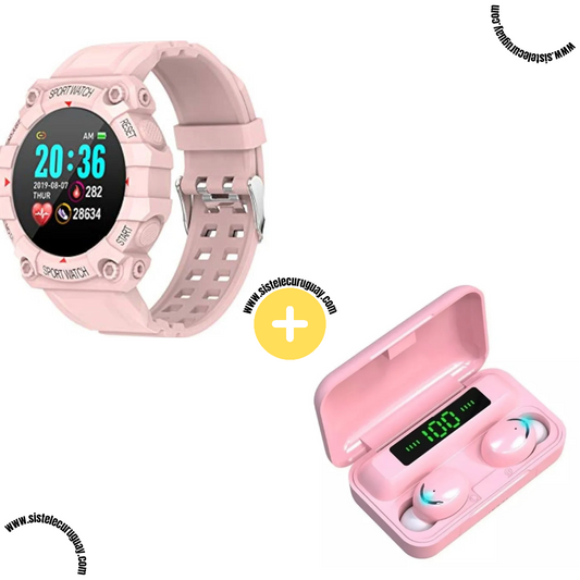 Sport Watch + Auriculares Inalámbricos F9