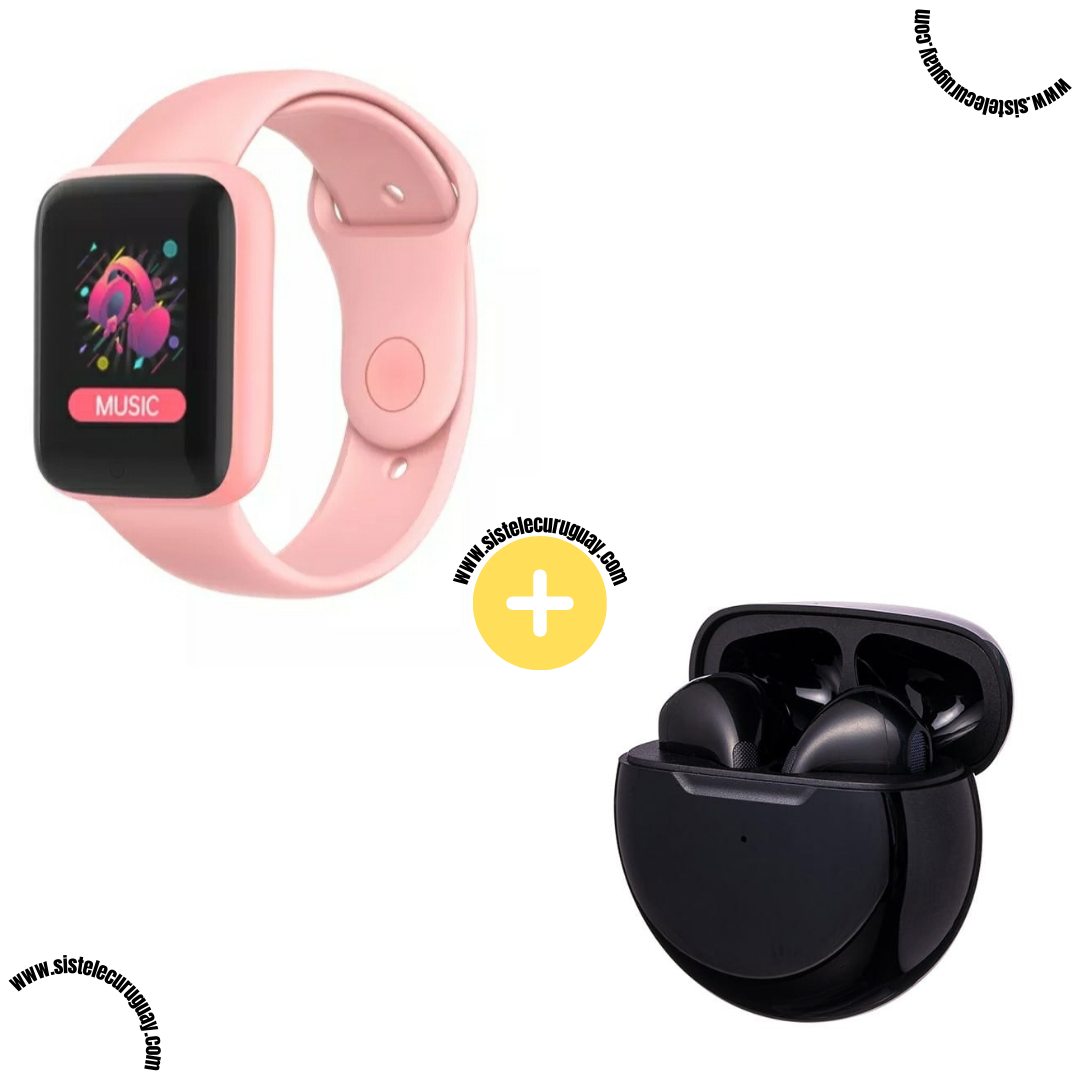 Smart Bracelet D20 PRO + Auriculares Inalámbricos PRO6