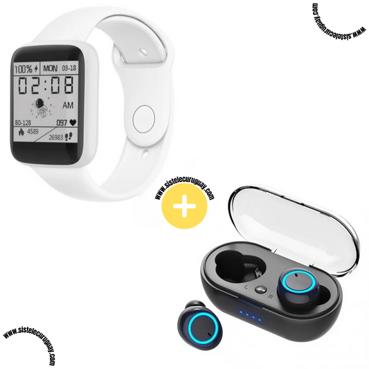 Smart Bracelet D20 PRO + Auriculares Inalámbricos TWS