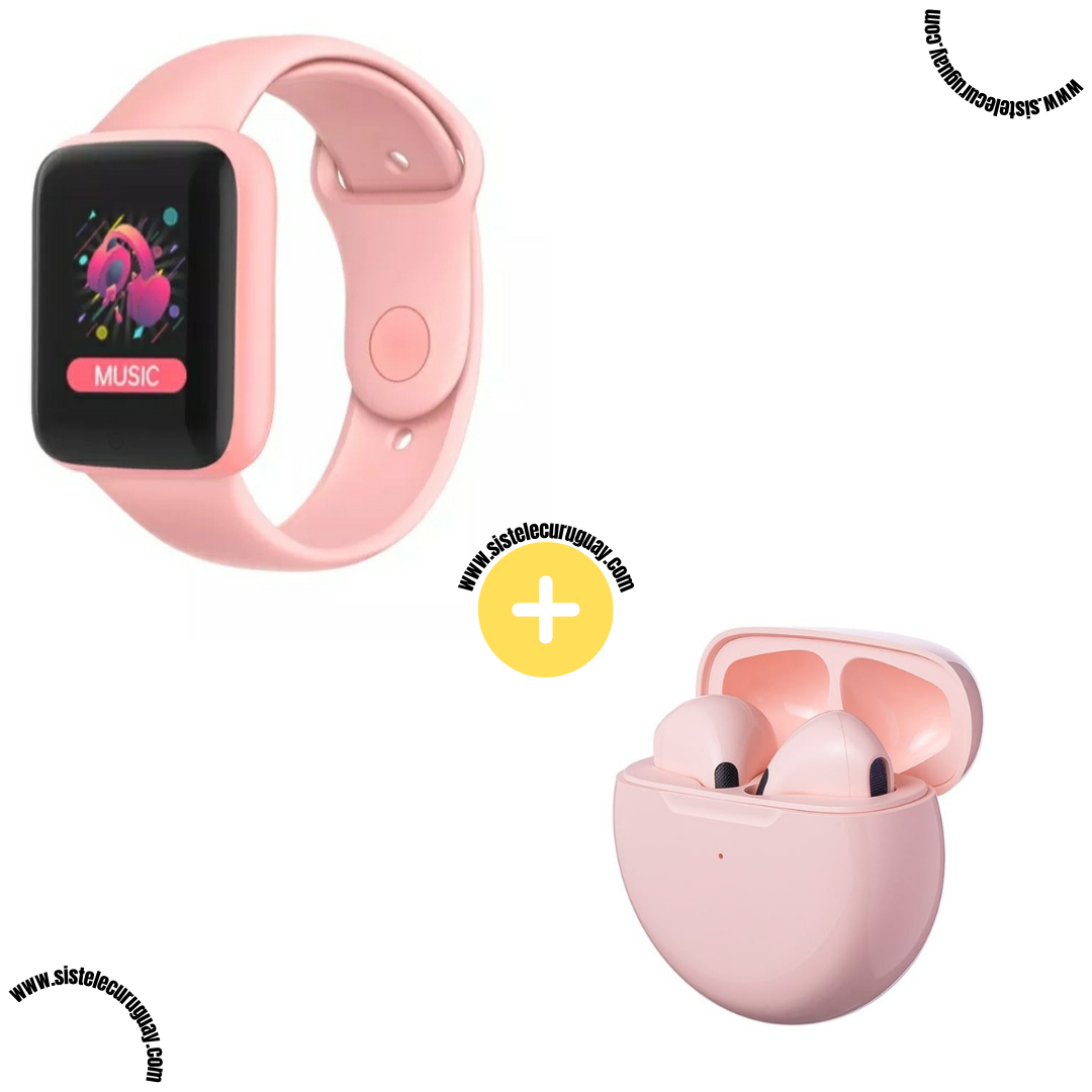 Smart Bracelet D20 PRO + Auriculares Inalámbricos PRO6