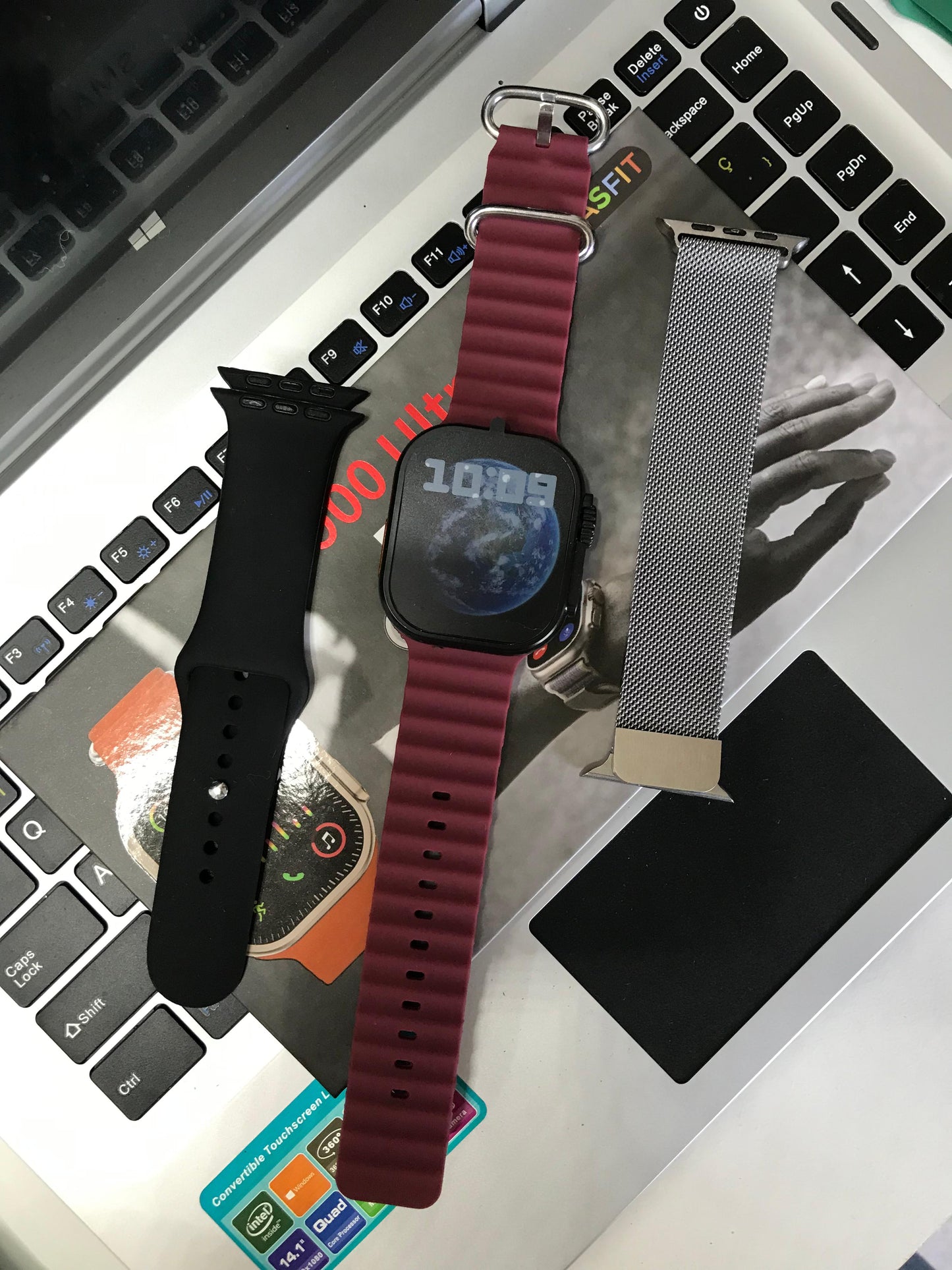 Smartwatch T900 ultra con 3 mallas