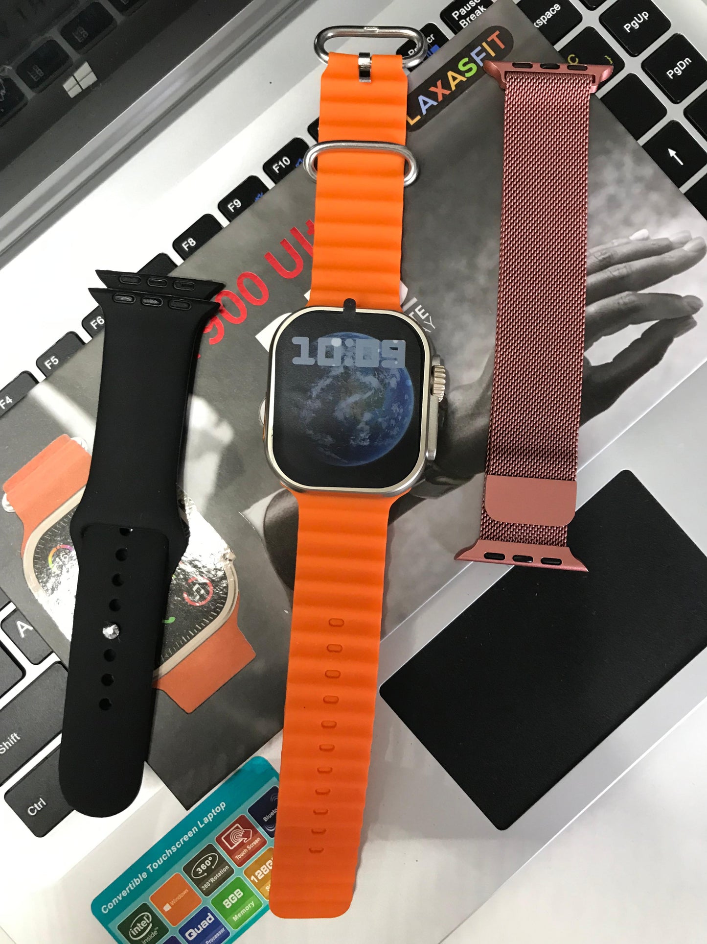 Smartwatch T900 ultra con 3 mallas