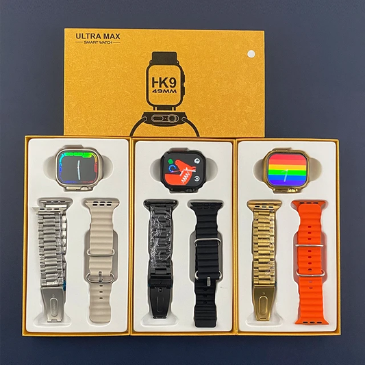 Smartwatch HK9 Ultra Max con dos mallas