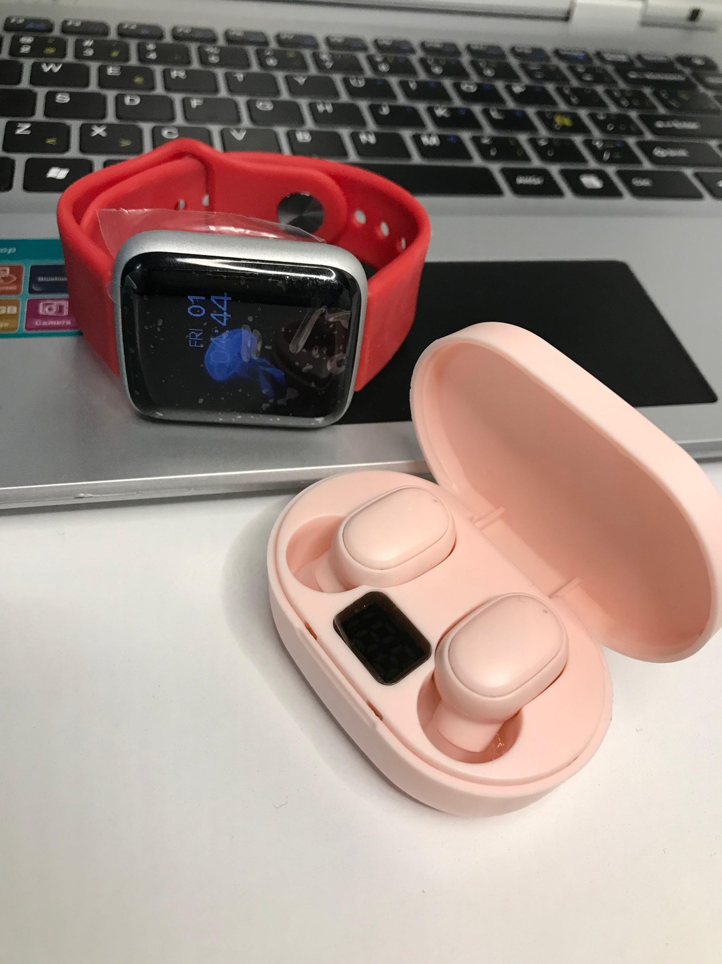 Smart Bracelet D20 PRO + Auriculares Inalámbricos E6S